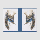 Steampunk Peacock In Een Pet Decoupage LR 135 Tissuepapier (Voorkant)