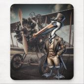Steampunk Pelican Muismat (Voorkant)