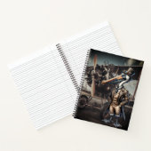 Steampunk Pelican Spiral Notitieboek (Binnen)