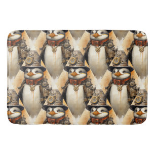 Steampunk Penguin 1 Patroon Badmat