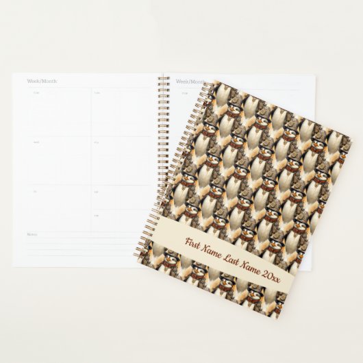 Steampunk Penguin 1 Patroon Planner (Display)
