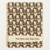 Steampunk Penguin 1 Patroon Planner (Voorkant)