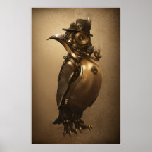Steampunk Penguin | Afdrukken