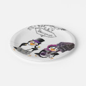 Steampunk Penguins Papieren Bordje (Gekanteld)