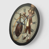 Steampunk Penny Farthing Grote Klok (Hoek)