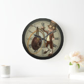 Steampunk Penny Farthing Grote Klok (Huis)