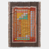  Steampunk Periodieke Lijst van Elementen Deken (Voorkant Verticaal)