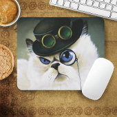 Steampunk Persian Cat Muismat