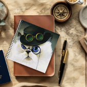 Steampunk Persian Cat Notitieboek