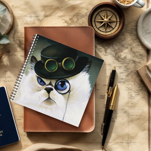 Steampunk Persian Cat Notitieboek