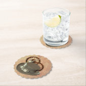 Steampunk-Pet en -tandwielen Kartonnen Onderzetters (Insitu)