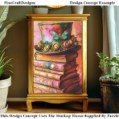 Steampunk Pet & Fantasy Boeken CZ6L Decoupage Tissuepapier