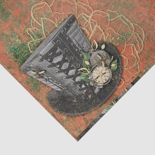 Steampunk Pet Tissuepapier (Detail)