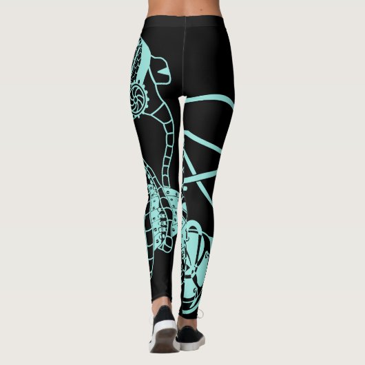 Steampunk Phage vs. Bacteria Leggings (Achterkant)