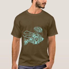 Steampunk Phage vs. Bacteria T-shirt