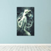 Steampunk Photomontage Canvas Afdruk (Insitu (Houten vloer))