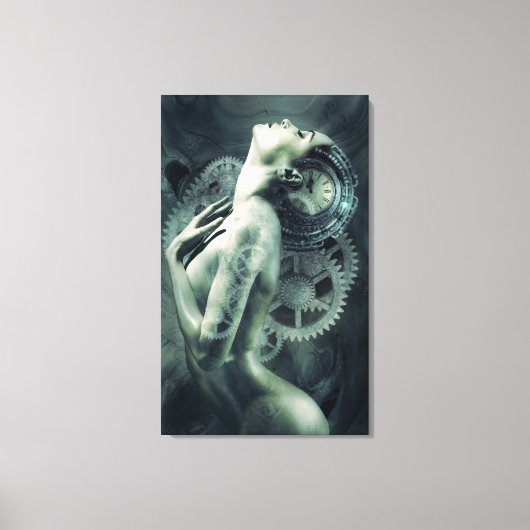 Steampunk Photomontage Canvas Afdruk (Voorkant)