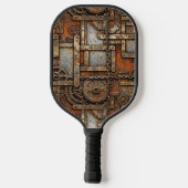 Steampunk Pickleball Paddle (Achterkant)