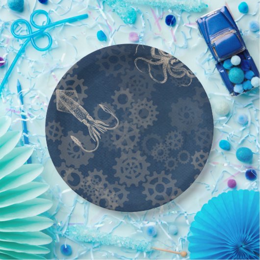 Steampunk pijlinktvis, borden papieren bordje (Feest)