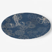 Steampunk pijlinktvis, borden papieren bordje (Gekanteld)