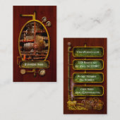 Steampunk - Pijpdromen Visitekaartje (Voorkant / Achterkant)