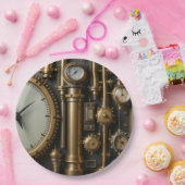 Steampunk Pijpen en Gages Borden Papieren Bordje (Feest)