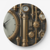 Steampunk Pijpen en Gages Borden Papieren Bordje (Voorkant)