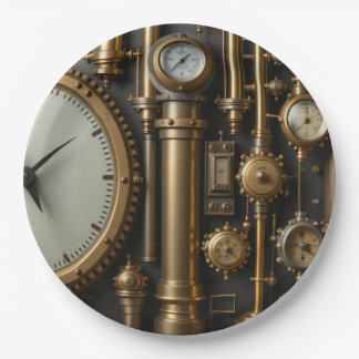 Steampunk Pijpen en Gages Borden Papieren Bordje