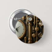 Steampunk Pijpen en Gages Button (Voorkant /achterkant)
