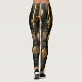 Steampunk Pijpen en Gages Leggings (Achterkant)