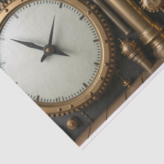 Steampunk pijpen en graadmeters Tissue Paper Tissuepapier (Detail)