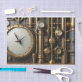 Steampunk pijpen en graadmeters Tissue Paper Tissuepapier (Craft)