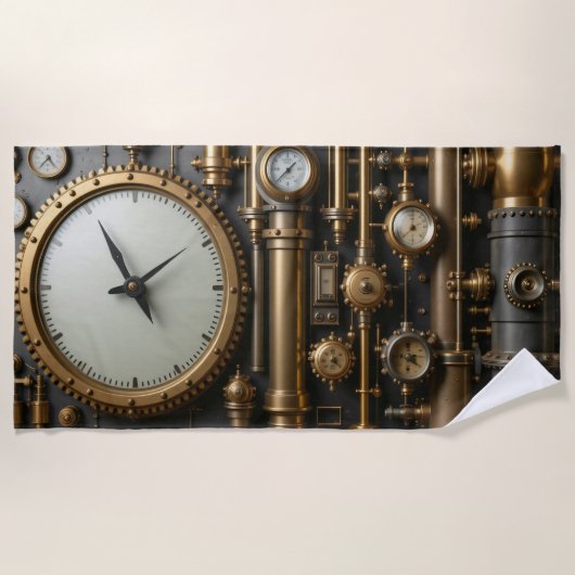 Steampunk pijpen en meters strandlaken (Voorkant)