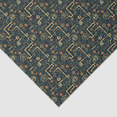 Steampunk Pijpen & Gears, Rood & Goud BL9 Decoupag Tissuepapier (Detail)