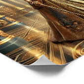 Steampunk Pin-Up Poster 4, de klokketreek Hertogin (Hoek)