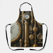 Steampunk Pipes and Gages Schort (Voorkant)
