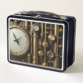 Steampunk Pipes en Gages Lunch Box (Voorkant)