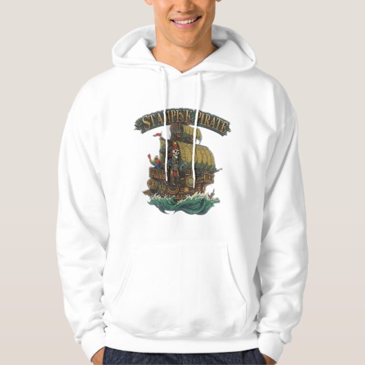 Steampunk Pirate Mechanical Corsai Victorian Cogwo Hoodie (Voorkant)