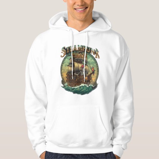 Steampunk Pirate Mechanical Corsai Victorian Cogwo Hoodie (Voorkant)