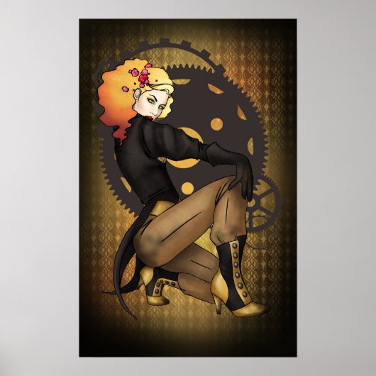 Steampunk Pirate Propaganda Poster (Voorkant)