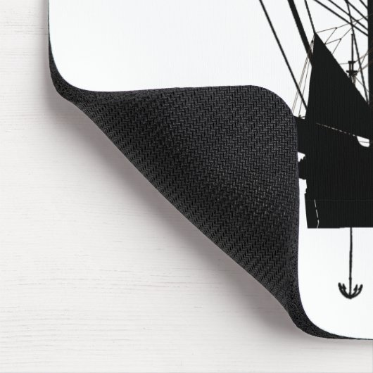 Steampunk piratenschip muismat (Hoek)