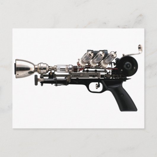 Steampunk Pistool Briefkaart (Voorkant)