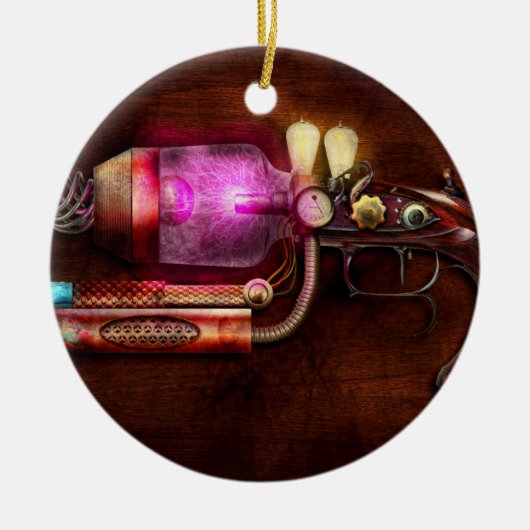 Steampunk - Pistool - De neuralisator Keramisch Ornament (Voorkant)