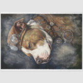 Steampunk Pit Bull 2 Decoupage papier (Voorkant)