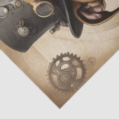 Steampunk Pitbull Decoupage Papier (Detail)