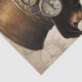 Steampunk Pitbull Decoupage Papier (Detail)