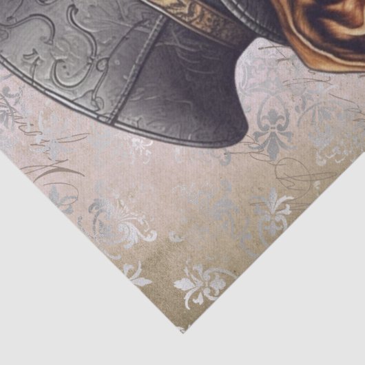 Steampunk Pitbull Dog Tissuepapier (Detail)