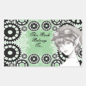 Steampunk Pixie Book Label Stickers (Voorkant)
