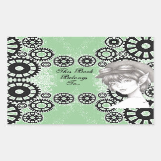 Steampunk Pixie Book Label Stickers