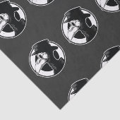 Steampunk Plague Doctor Bird Mask B/W Tissuepapier (Detail)